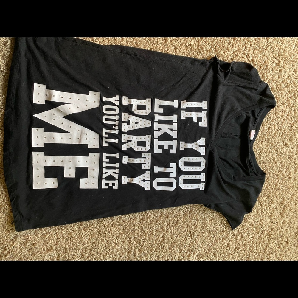Black Victoria’s Secret shirt